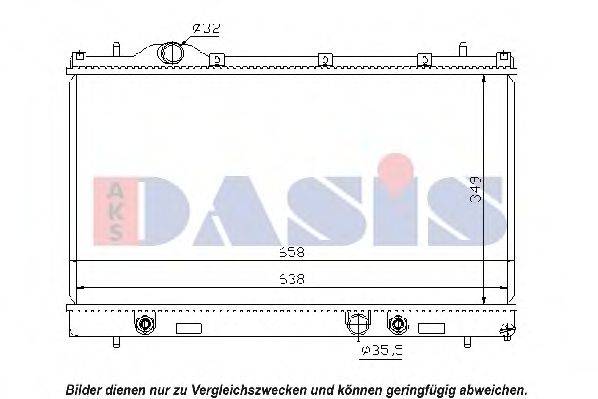 AKS DASIS 520014N Радіатор, охолодження двигуна