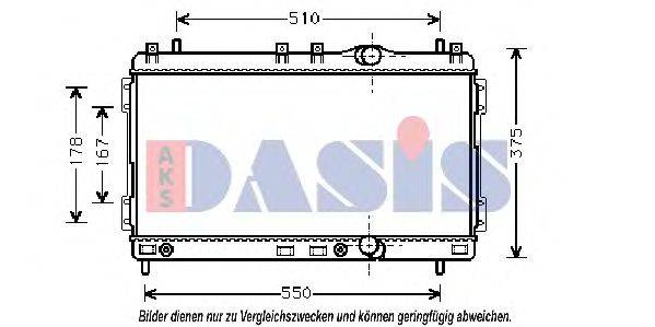 AKS DASIS 520021N Радіатор, охолодження двигуна