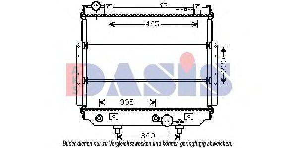 AKS DASIS 520030N Радіатор, охолодження двигуна