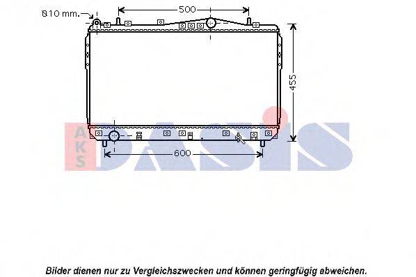 AKS DASIS 520103N Радіатор, охолодження двигуна