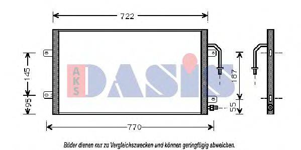 AKS DASIS 522610N Конденсатор, кондиціонер