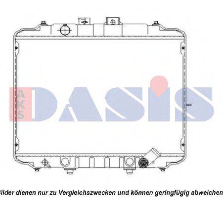 AKS DASIS 560029N Радіатор, охолодження двигуна