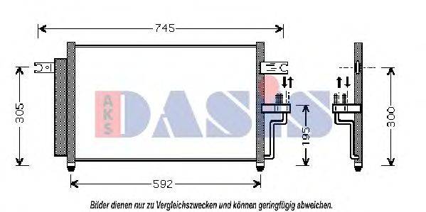 AKS DASIS 562003N Конденсатор, кондиціонер