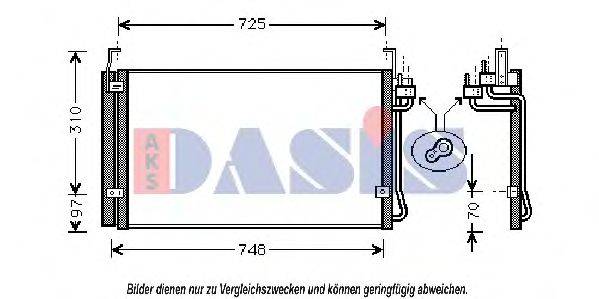 AKS DASIS 562140N Конденсатор, кондиціонер