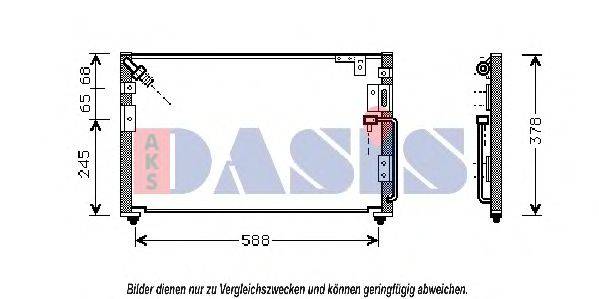 AKS DASIS 562160N Конденсатор, кондиціонер