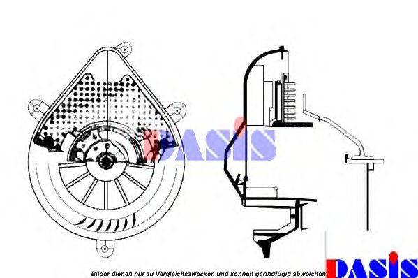 AKS DASIS 740115N Вентилятор салону