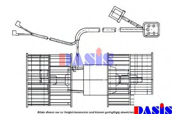 AKS DASIS 740449N Вентилятор салону