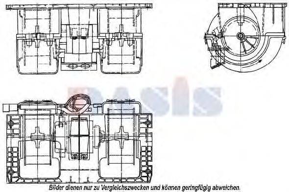 AKS DASIS 740860N Вентилятор салону