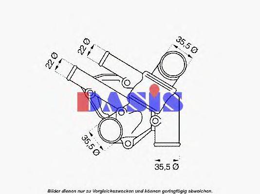 AKS DASIS 750908N Термостат, охолоджуюча рідина