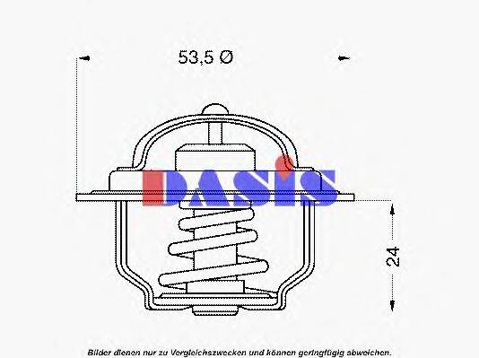 AKS DASIS 751793N Термостат, охолоджуюча рідина