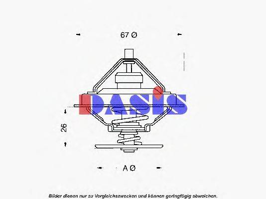 AKS DASIS 751924N Термостат, охолоджуюча рідина