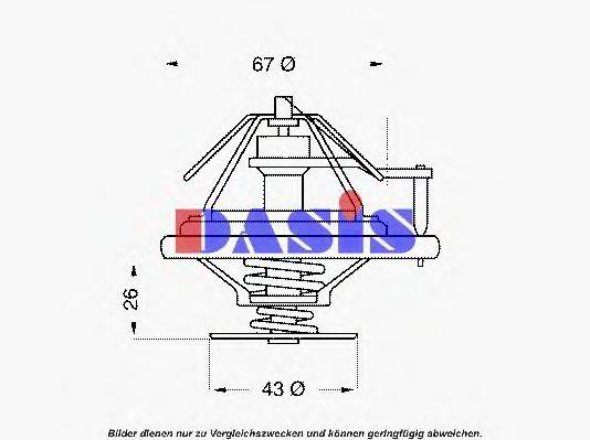 AKS DASIS 751926N Термостат, охолоджуюча рідина