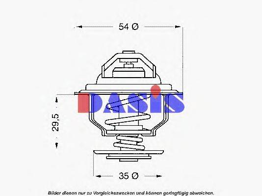 AKS DASIS 751939N Термостат, охолоджуюча рідина