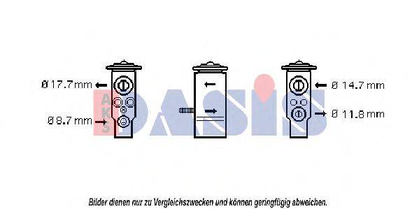 AKS DASIS 840001N Розширювальний клапан, кондиціонер