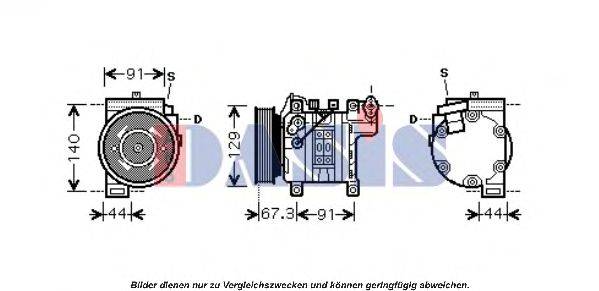 AKS DASIS 850255N Компресор, кондиціонер