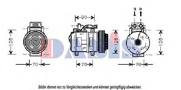 AKS DASIS 850360N Компресор, кондиціонер