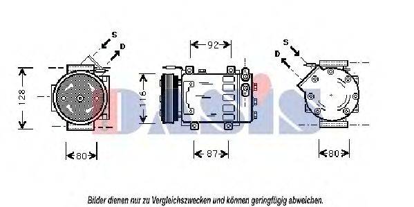 AKS DASIS 850479N Компресор, кондиціонер