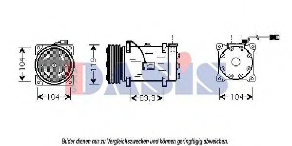 AKS DASIS 850514N Компресор, кондиціонер