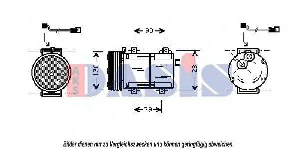 AKS DASIS 850789N Компресор, кондиціонер