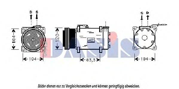 AKS DASIS 850899N Компресор, кондиціонер