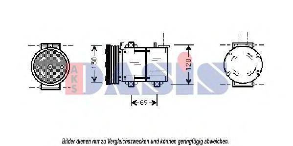 AKS DASIS 851016N Компресор, кондиціонер