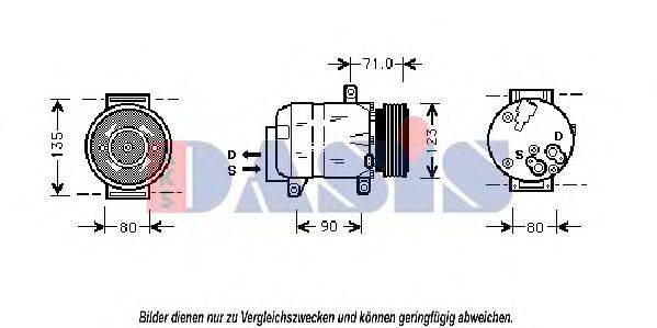 AKS DASIS 851038N Компресор, кондиціонер