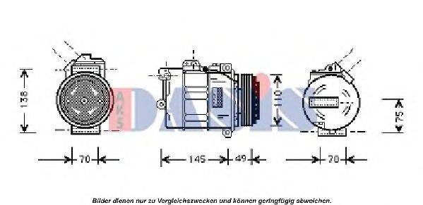 AKS DASIS 851366N Компресор, кондиціонер