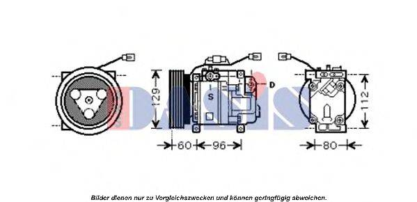 AKS DASIS 851438N Компресор, кондиціонер