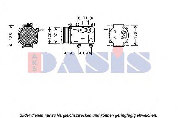 AKS DASIS 851538N Компресор, кондиціонер