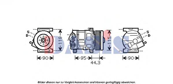 AKS DASIS 851602N Компресор, кондиціонер