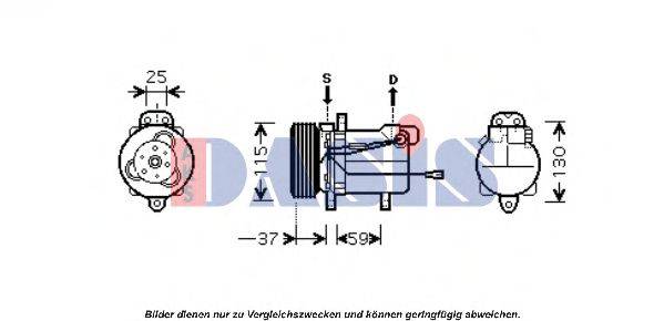 AKS DASIS 851664N Компресор, кондиціонер