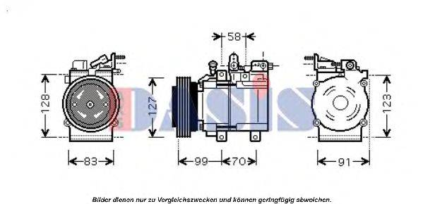 AKS DASIS 851672N Компресор, кондиціонер