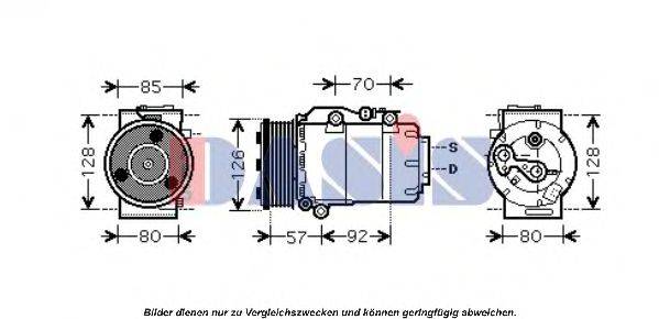 AKS DASIS 851678N Компресор, кондиціонер