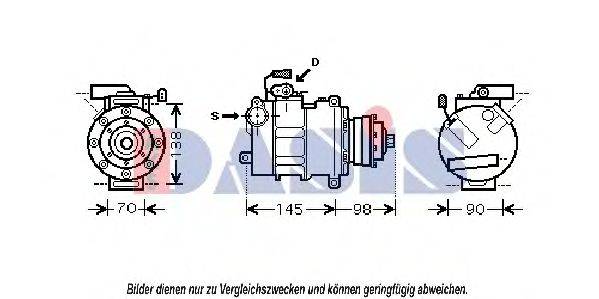 AKS DASIS 851797N Компресор, кондиціонер