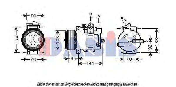 AKS DASIS 851850N Компресор, кондиціонер