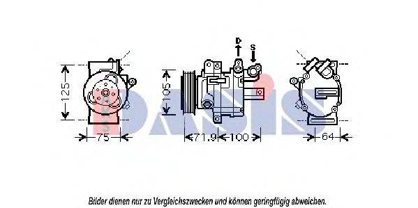 AKS DASIS 851867N Компресор, кондиціонер