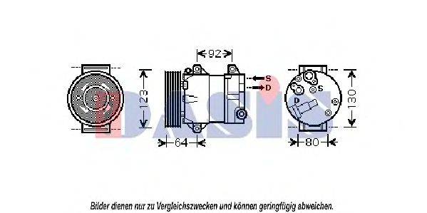 AKS DASIS 851882N Компресор, кондиціонер