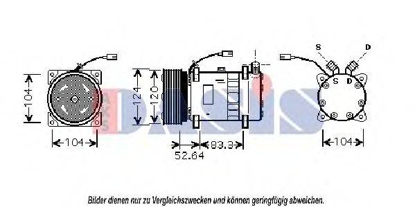 AKS DASIS 853330N Компресор, кондиціонер