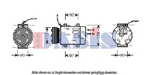 AKS DASIS 853580N Компресор, кондиціонер