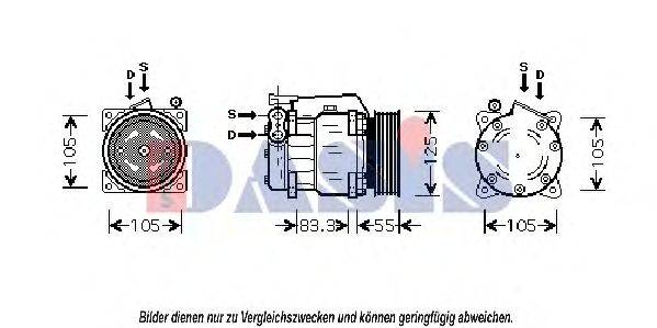 AKS DASIS 853600N Компресор, кондиціонер