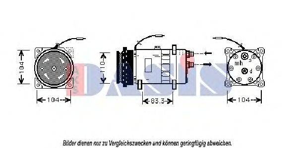 AKS DASIS 853820N Компресор, кондиціонер