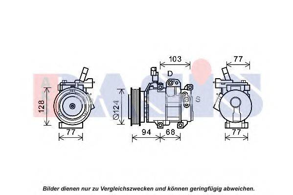 AKS DASIS 852813N Компресор, кондиціонер