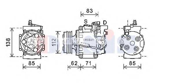 AKS DASIS 852782N Компресор, кондиціонер