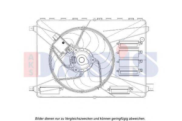 AKS DASIS 098135N Вентилятор, охолодження двигуна