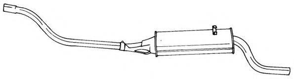 AKS DASIS SG60647 Глушник вихлопних газів кінцевий