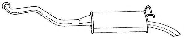 AKS DASIS SG50675 Глушник вихлопних газів кінцевий