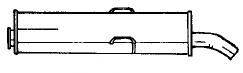 AKS DASIS SG45630 Глушник вихлопних газів кінцевий