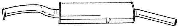 AKS DASIS SG16623 Глушник вихлопних газів кінцевий