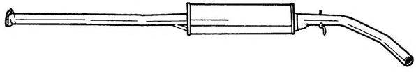 AKS DASIS SG65403 Середній глушник вихлопних газів