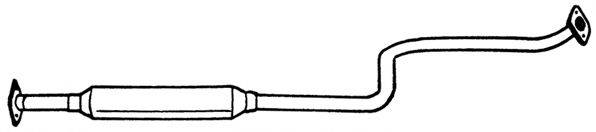 AKS DASIS SG38404 Середній глушник вихлопних газів